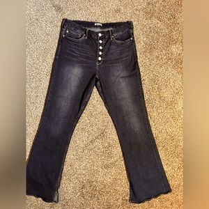 Dear John button fly flare jeans.